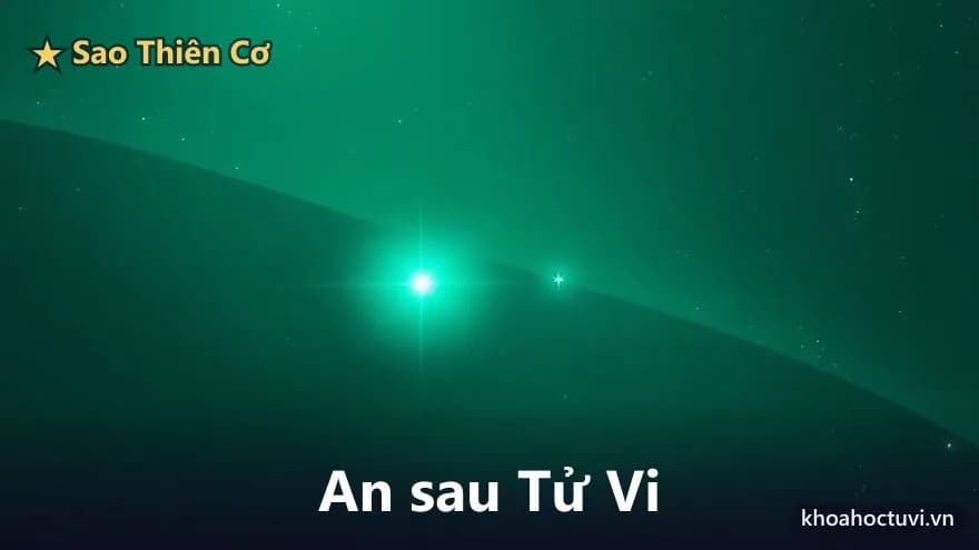 Hai ngôi sao đứng liền kề nhau chỉ cách một bước trên vòng cung các cung, ngôi bên phải sáng hơn dẫn trước, ngôi bên trái theo sát ngay sau