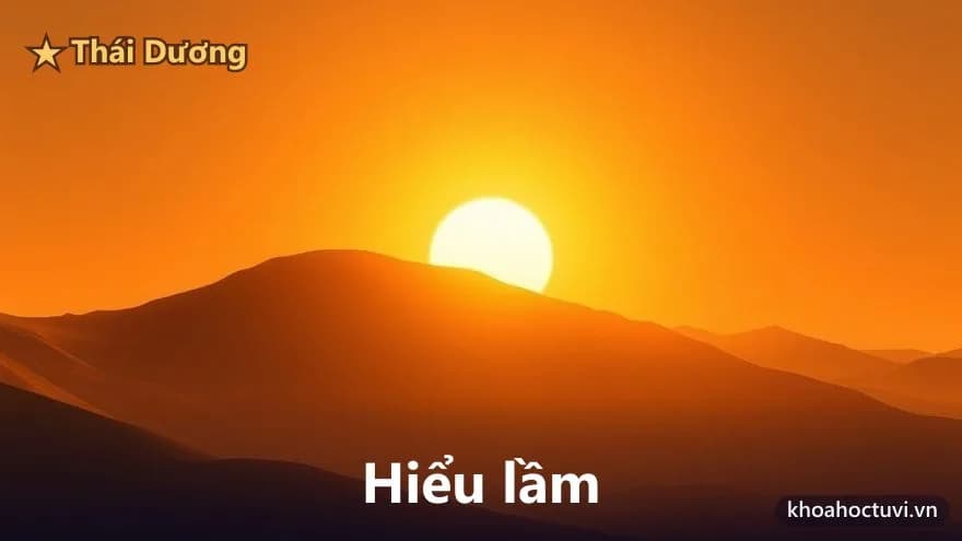 Mặt trời sáng chói phía sau một dãy núi khiến sườn núi phía trước chìm trong bóng đổ dài