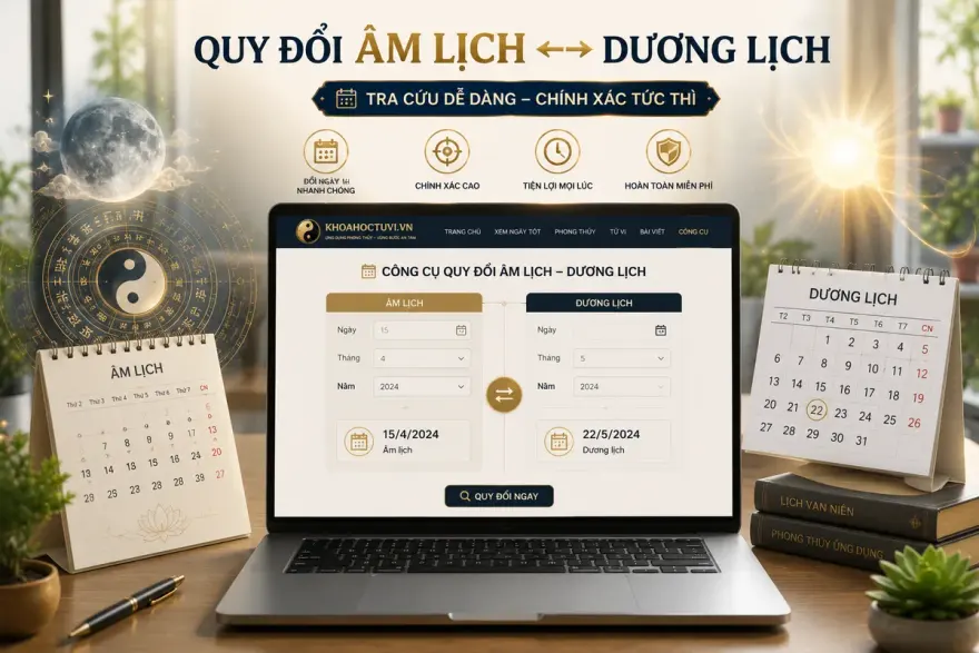 Bảng so sánh âm lịch và dương lịch