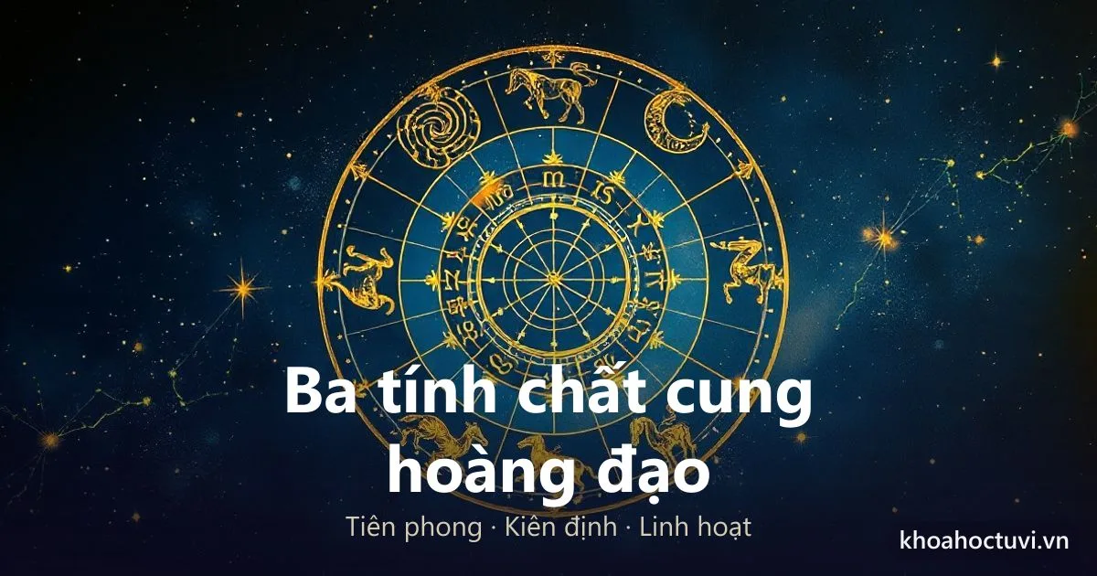 Ba Tính Chất Cung Hoàng Đạo: Tiên Phong, Kiên Định Và Linh Hoạt