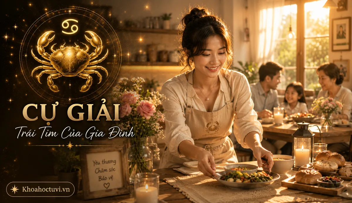 Cự Giải — cung do Mặt Trăng cai quản, giàu cảm xúc và che chở