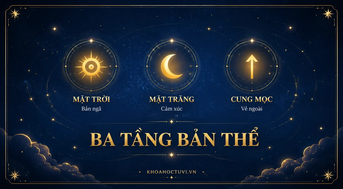 Cung Mặt Trời Mặt Trăng Mọc Là Gì? Bộ Ba Cốt Lõi Chiêm Tinh
