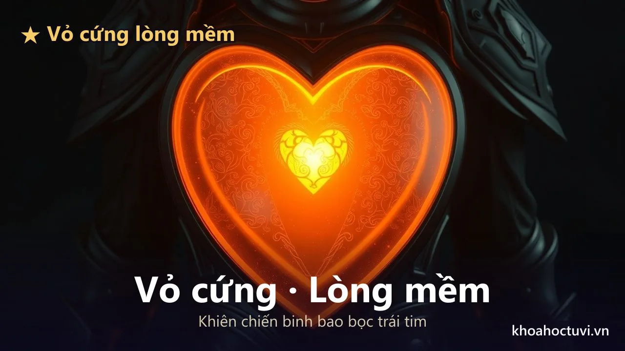 Vỏ cứng lòng mềm — khiên chiến binh Bạch Dương bao bọc trái tim Cự Giải