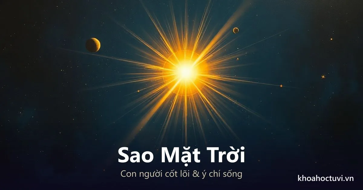 Sao Mặt Trời Trong Chiêm Tinh: Con Người Cốt Lõi Và Ý Chí Sống