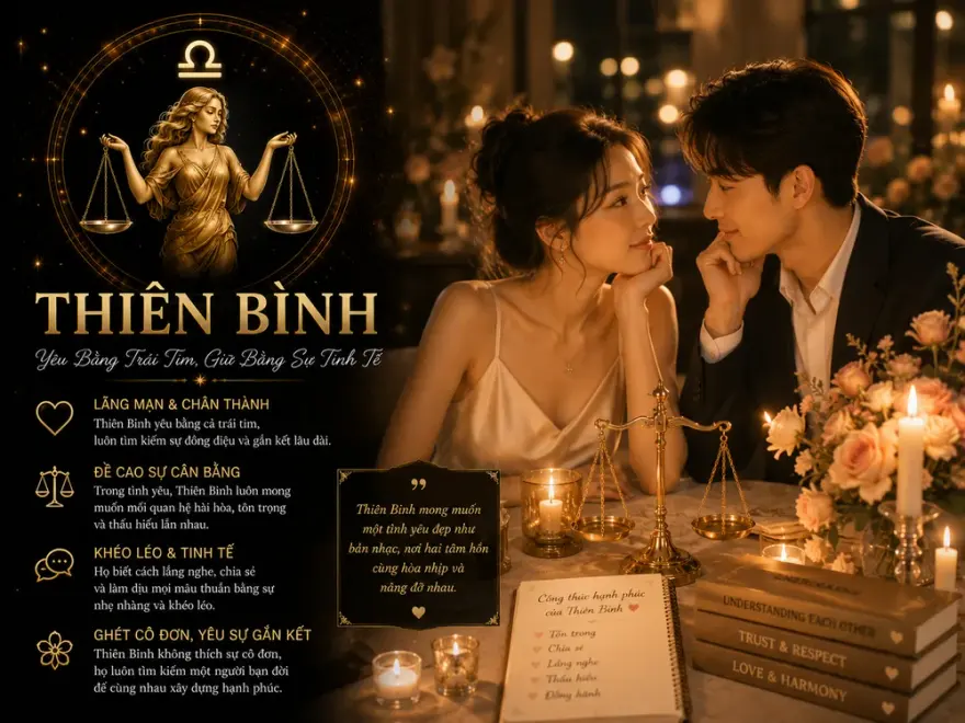 Tính cách nổi bật của người cung Thiên Bình