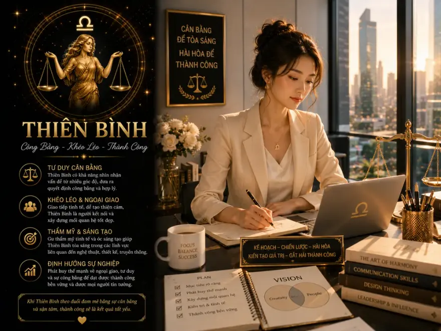 Cung Thiên Bình trong tình yêu và sự nghiệp