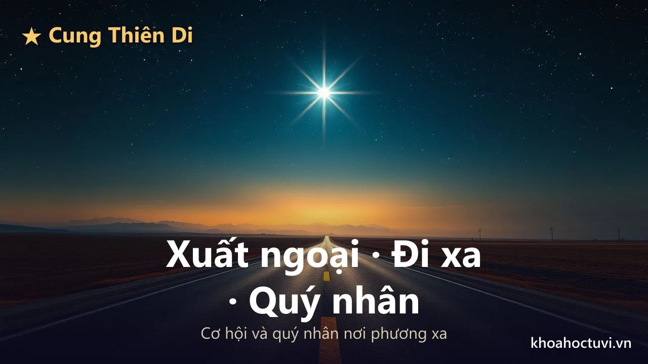 Cung Thiên Di chủ về xuất ngoại, đi xa và gặp quý nhân nơi phương xa