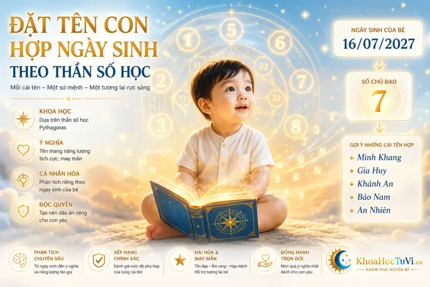 Cách xem tên hợp ngày sinh của bé