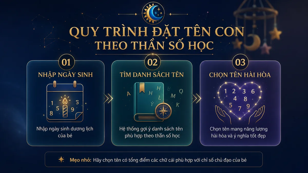 Đặt tên con theo thần số học