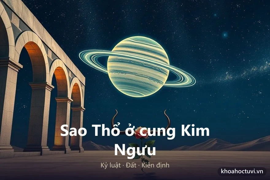 Sao Thổ ở cung Kim Ngưu (♄ ♉) — minh họa bản đồ sao