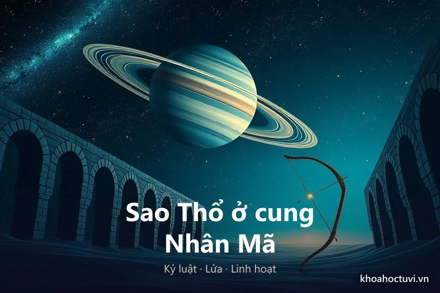 Sao Thổ ở cung Nhân Mã (♄ ♐) — minh họa bản đồ sao
