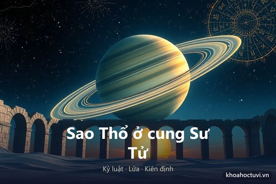 Sao Thổ ở cung Sư Tử (♄ ♌) — minh họa bản đồ sao