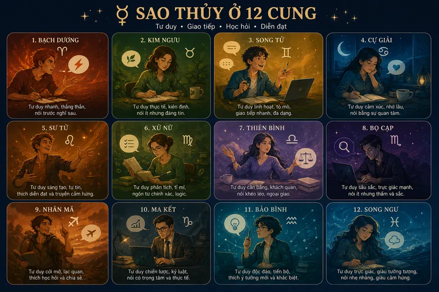 Sao Thủy trong chiêm tinh học