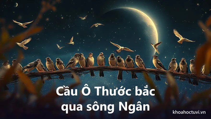 Cầu Ô Thước do đàn chim bắc qua sông Ngân đêm lễ Thất Tịch
