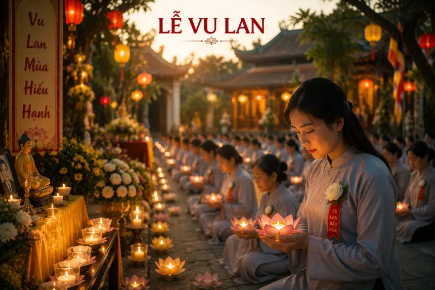 Lễ Vu Lan rằm tháng 7 mùa báo hiếu cha mẹ