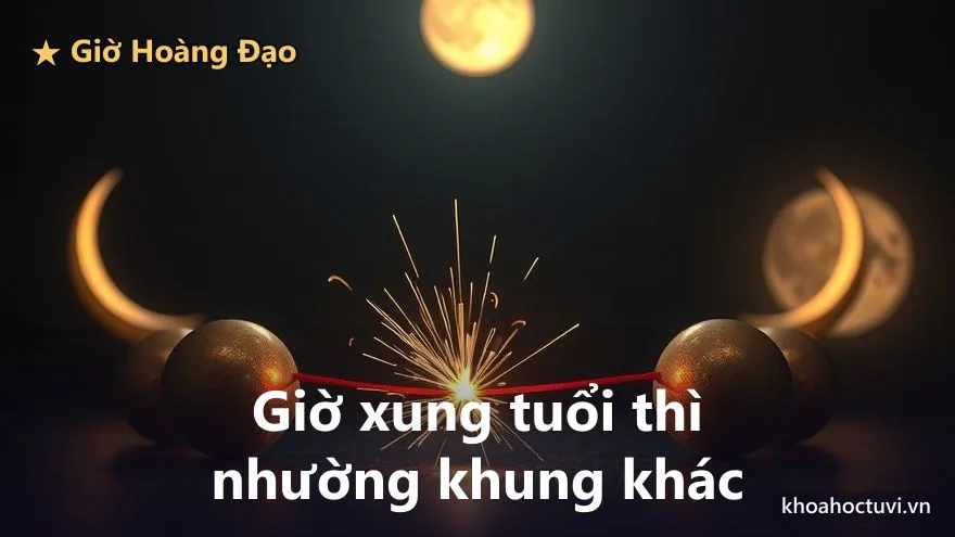 Hai quả cầu đồng đặt đối diện nhau, nối bằng một sợi chỉ đỏ căng hết mức, tia lửa bắn ra ở điểm giữa nơi lực căng lớn nhất