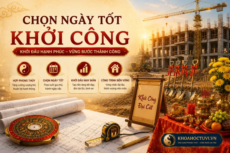 Mâm cúng động thổ và lễ khởi công vào giờ Hoàng Đạo theo phong thủy