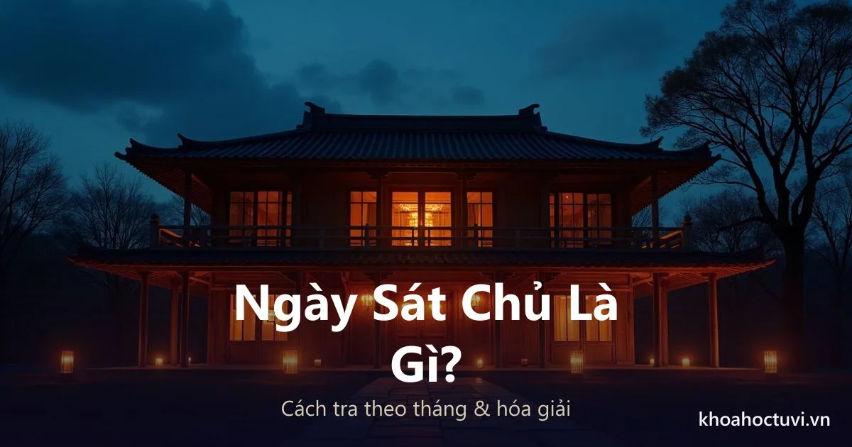 Ngày Sát Chủ Là Gì? Cách Tra Theo Tháng Và Hóa Giải