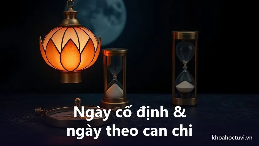 Hai loại ngày kỵ âm lịch: ngày cố định theo con số và ngày theo can chi từng tháng