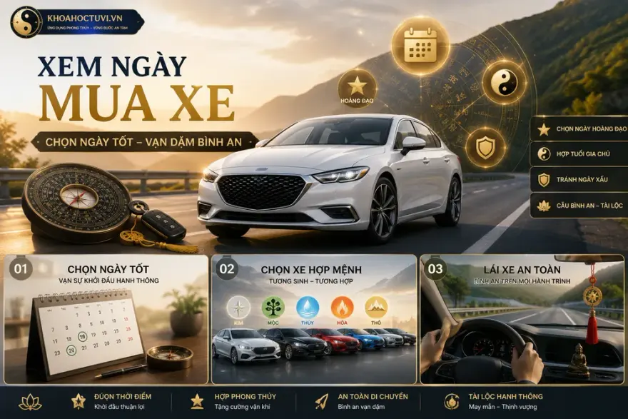Chọn xe hợp mệnh theo ngũ hành Kim – Mộc – Thủy – Hỏa – Thổ khi mua xe