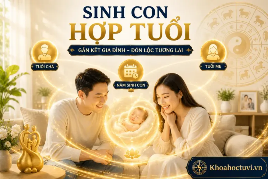 Xem tuổi sinh con hợp tuổi bố mẹ — gắn kết gia đình, đón lộc tương lai