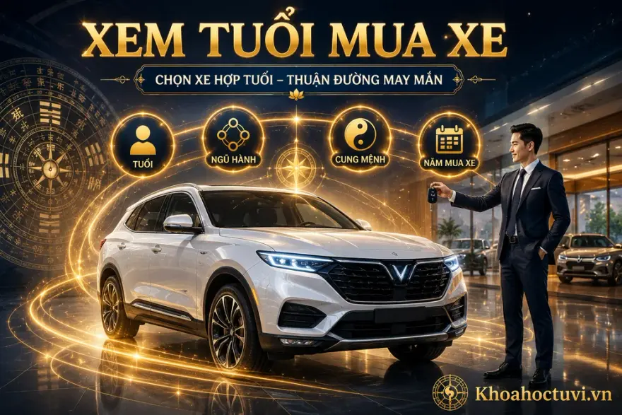 Xem tuổi mua xe — chọn xe hợp tuổi, thuận đường may mắn