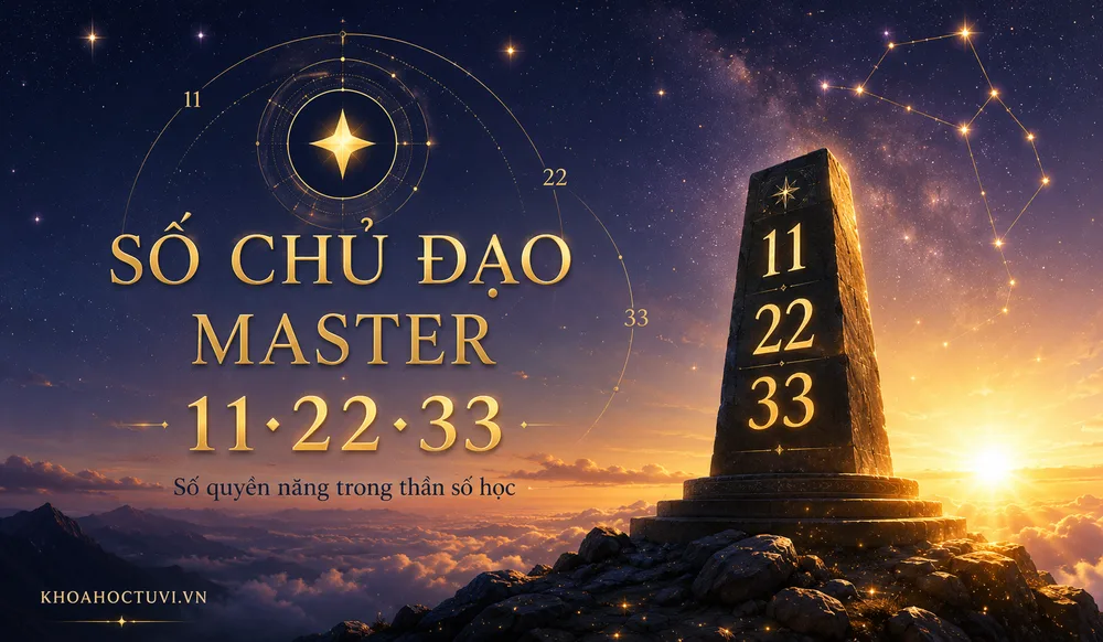 Số chủ đạo Master 11 22 33 trong thần số học