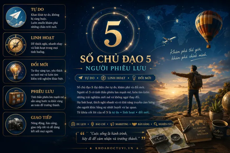 Tính cách và vận mệnh người số 5