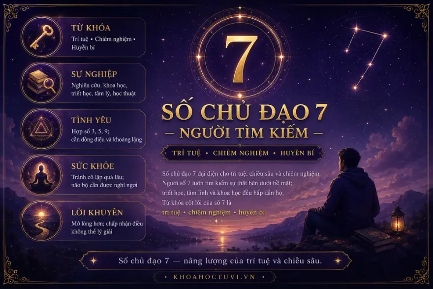 Tính cách và vận mệnh người số 7