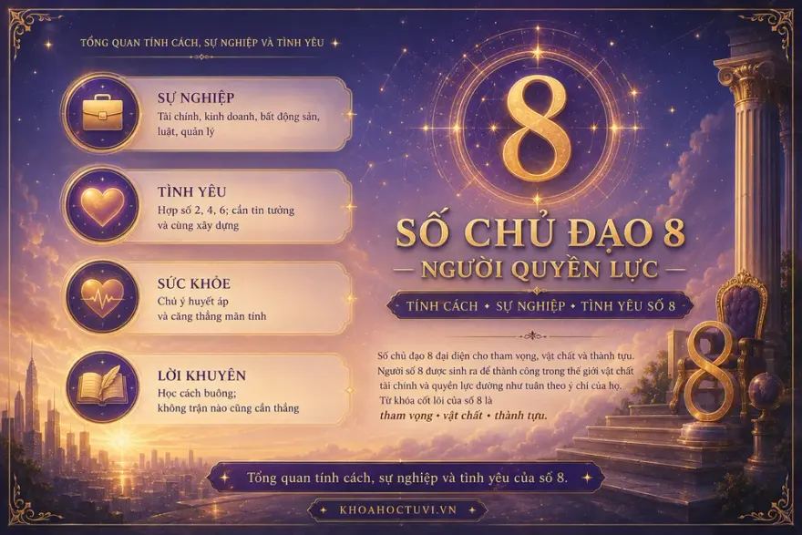 Tính cách và vận mệnh người số 8