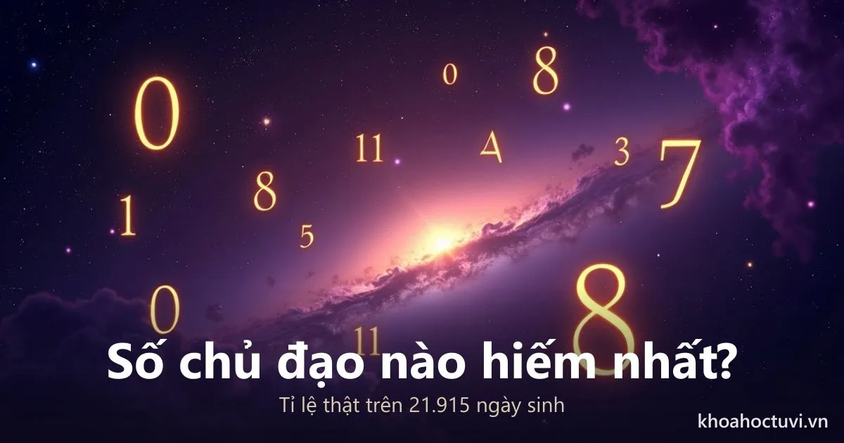 Số Chủ Đạo Nào Hiếm Nhất? Bảng Tỉ Lệ Thật Của 12 Con Số