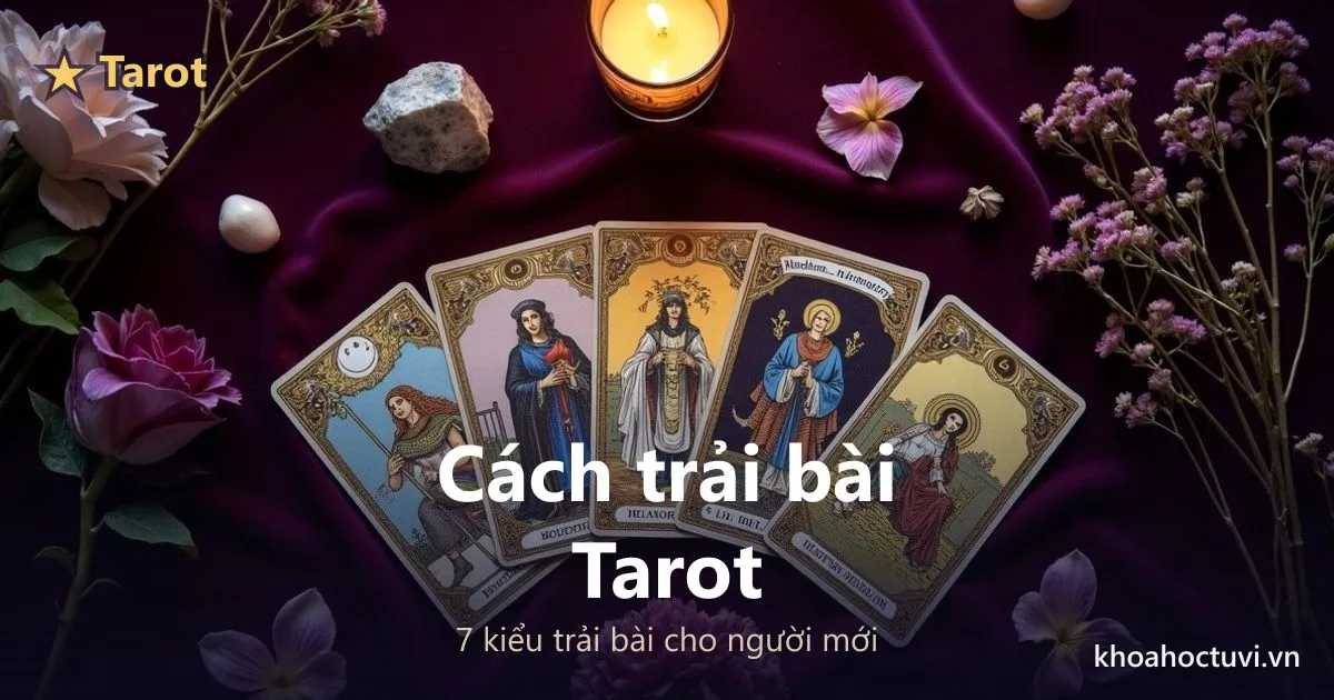 Cách trải bài Tarot: 7 kiểu trải phổ biến cho người mới bắt đầu
