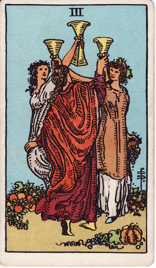 Lá Tarot Ba Cốc — ý nghĩa tình yêu