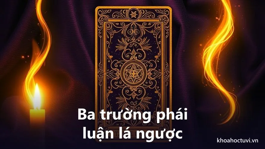 Sơ đồ ba trường phái luận lá bài tarot ngược: bị chặn, đối lập, suy giảm