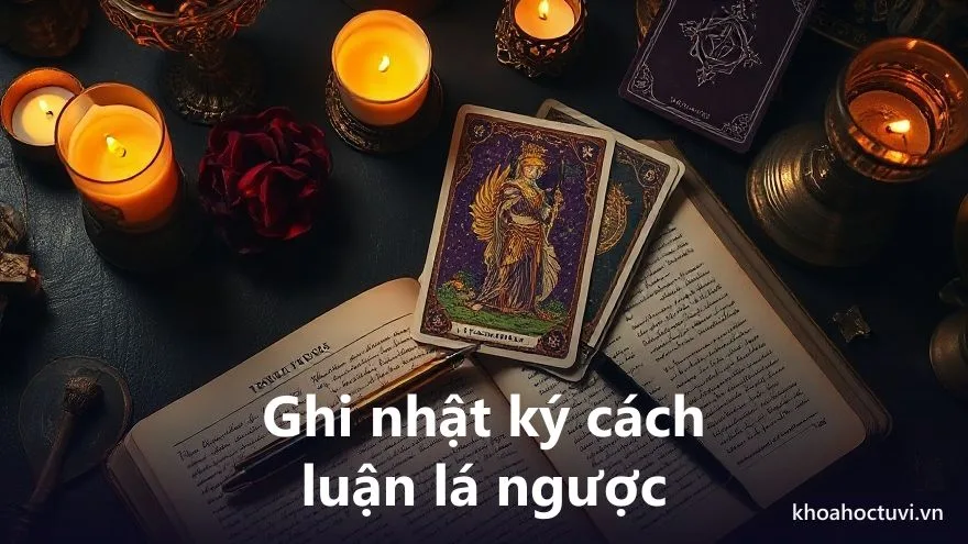 Sổ nhật ký ghi lại ý nghĩa các lá bài tarot ngược sau mỗi buổi trải