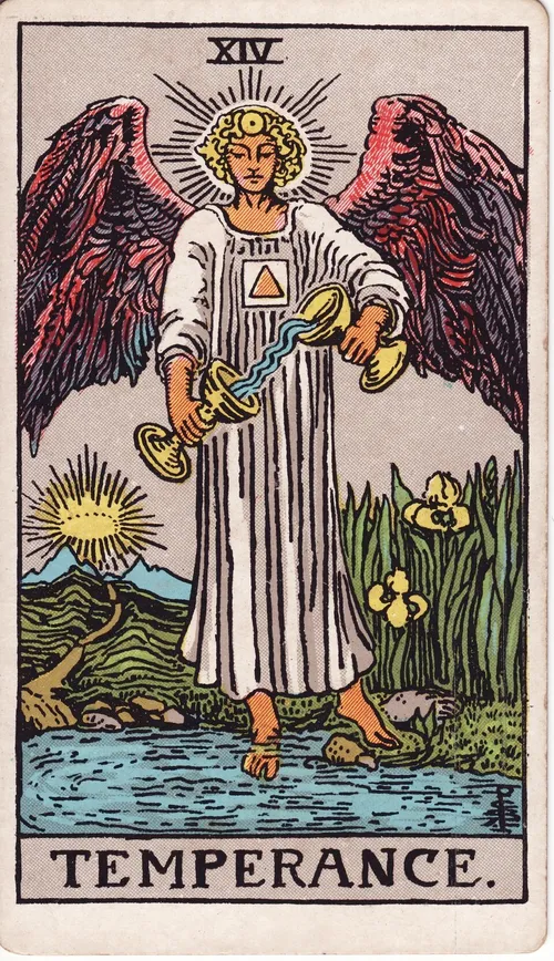 Lá Tarot Tiết Độ — ý nghĩa sức khỏe