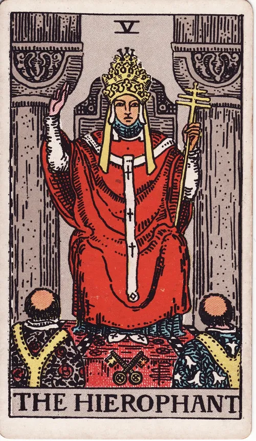 Lá Tarot Giáo Hoàng — ý nghĩa gia đình