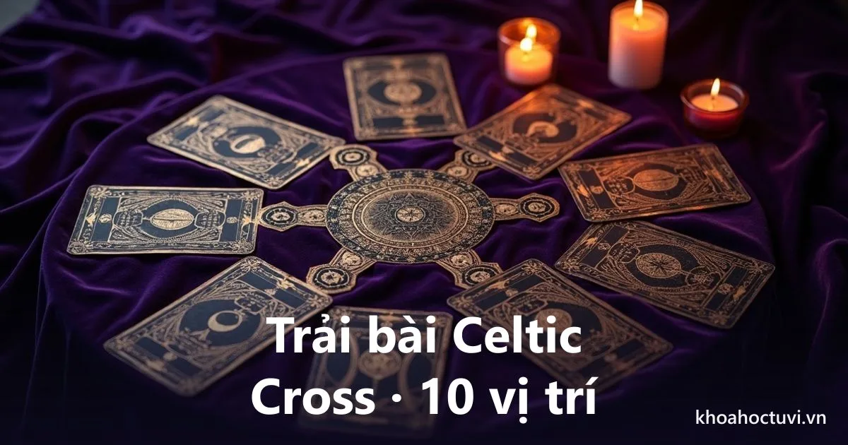 Trải bài Tarot Celtic Cross: ý nghĩa 10 vị trí và ví dụ đọc