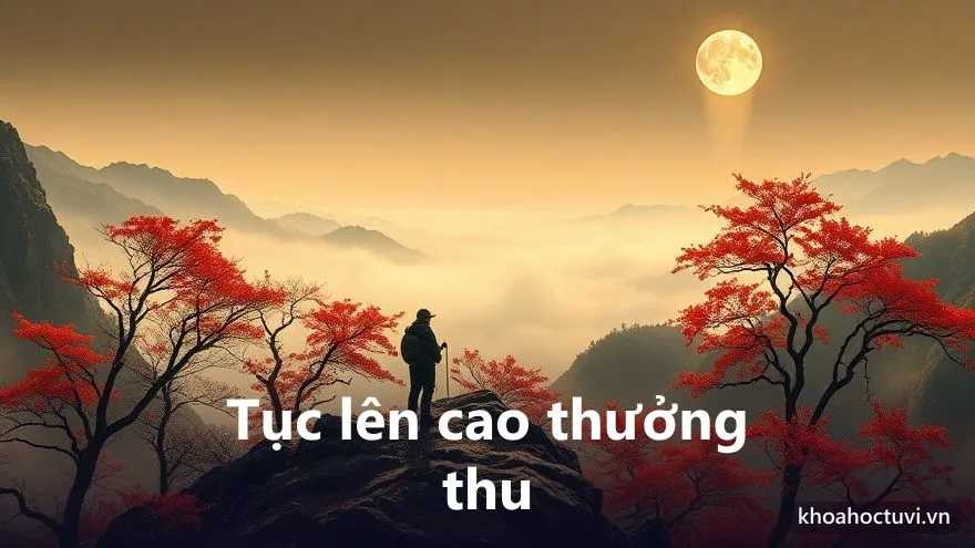 Tục lên cao thưởng ngoạn mùa thu trong ngày Tết Trùng Cửu