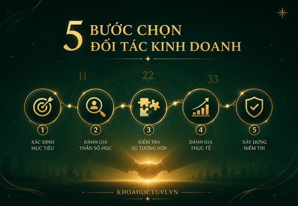 Cách chọn đối tác kinh doanh hợp — bắt tay hợp tác bền vững theo thần số học