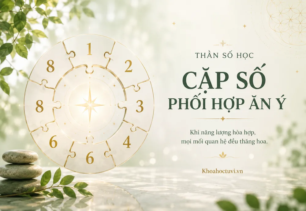 Các cặp số chủ đạo phối hợp tốt trong kinh doanh — 1 và 8, 4 và 8, 3 và 6