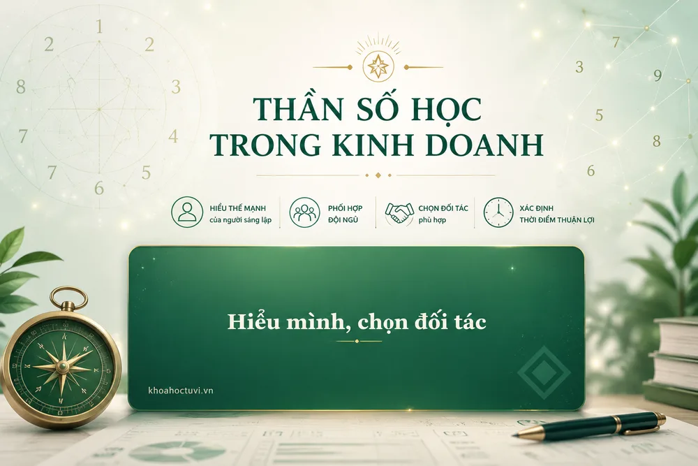 Thần số học trong kinh doanh — dùng con số để hiểu bản thân, chọn đối tác và canh thời điểm