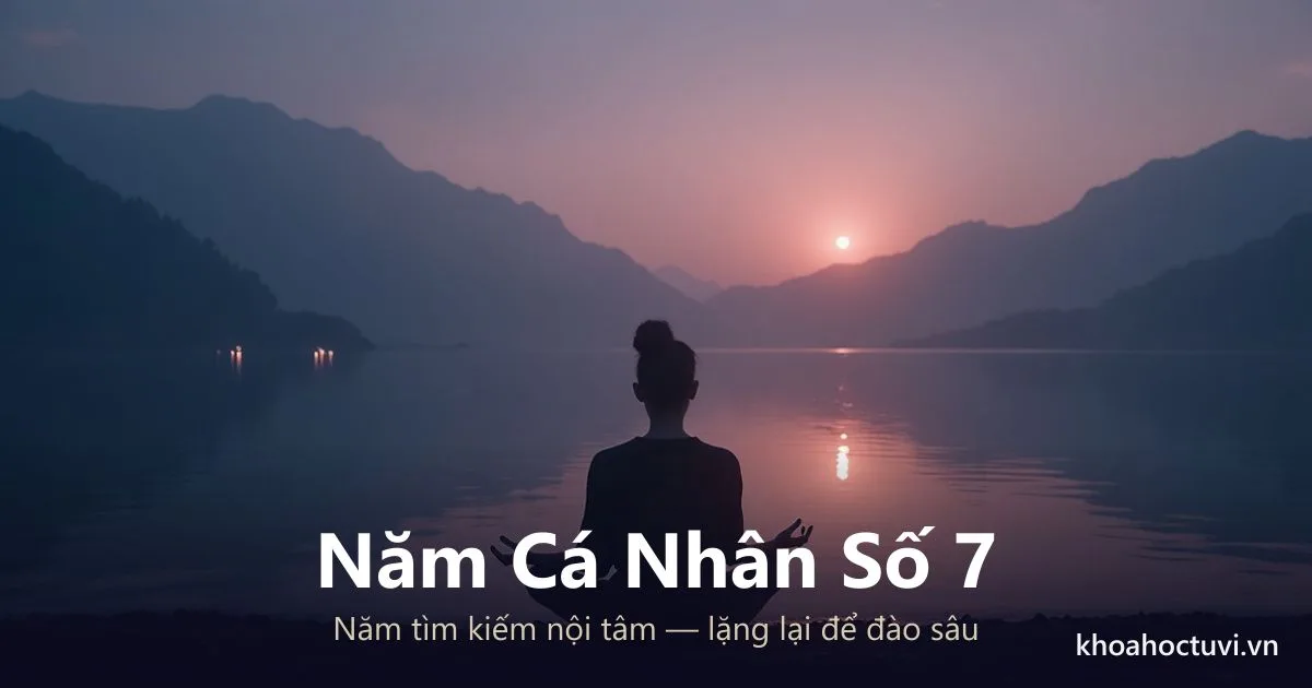 Năm Cá Nhân Số 7: Năm Tìm Kiếm Nội Tâm — Lặng Lại Để Đào Sâu