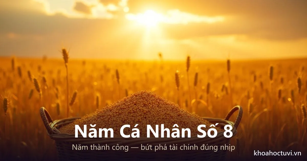 Năm Cá Nhân Số 8: Năm Thành Công — Bứt Phá Tài Chính Đúng Nhịp Chu Kỳ