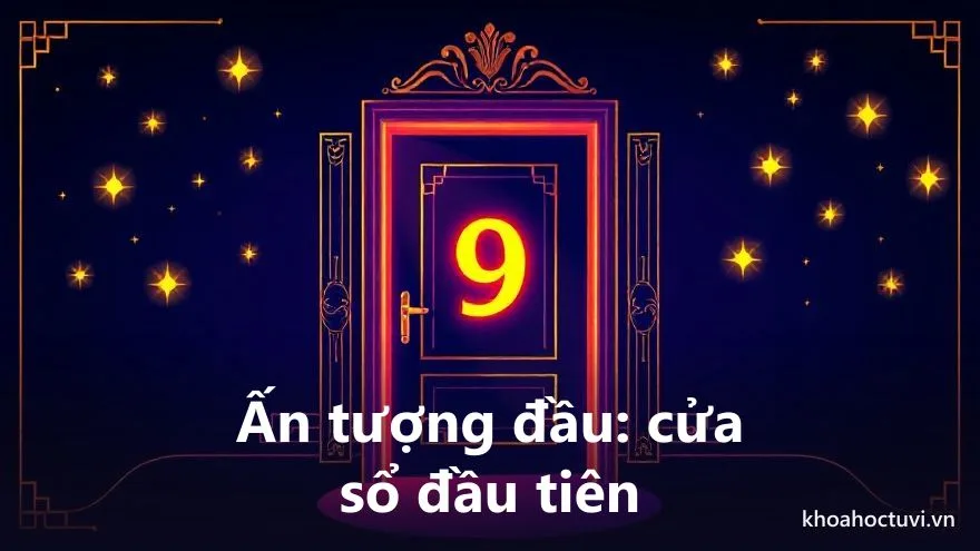 Hình ảnh một cánh cửa hé mở phát ra ánh sáng ấm, biểu tượng cho chỉ số thái độ thần số học là ấn tượng đầu tiên người khác nhìn thấy