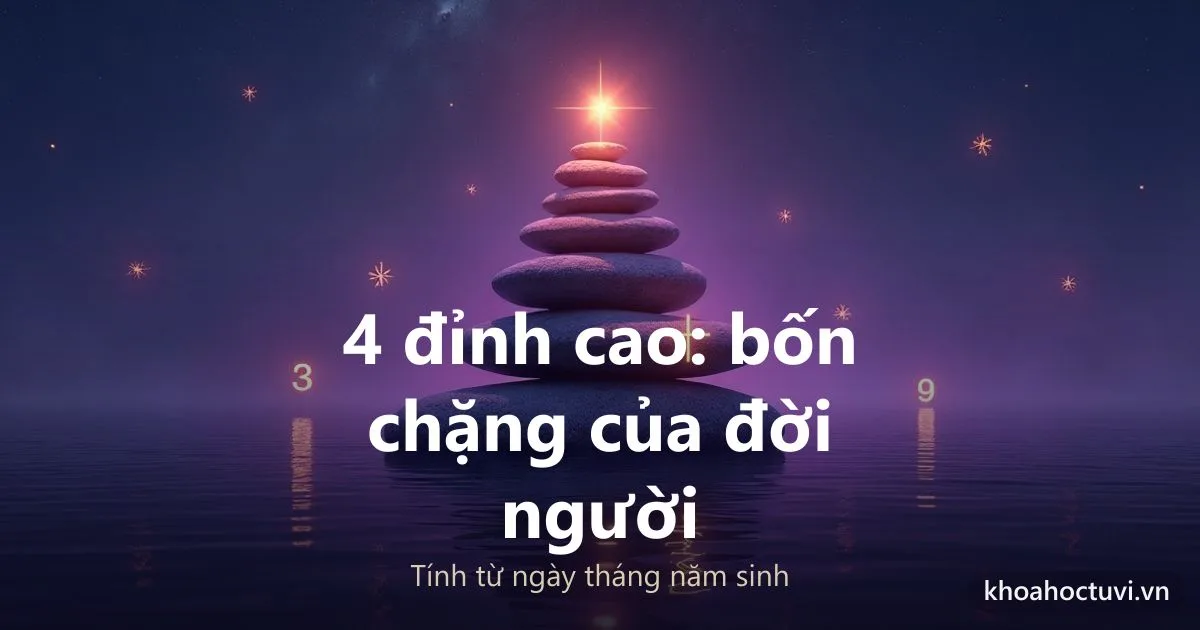 Kim tự tháp Thần số học: 4 đỉnh cao cuộc đời và cách tính