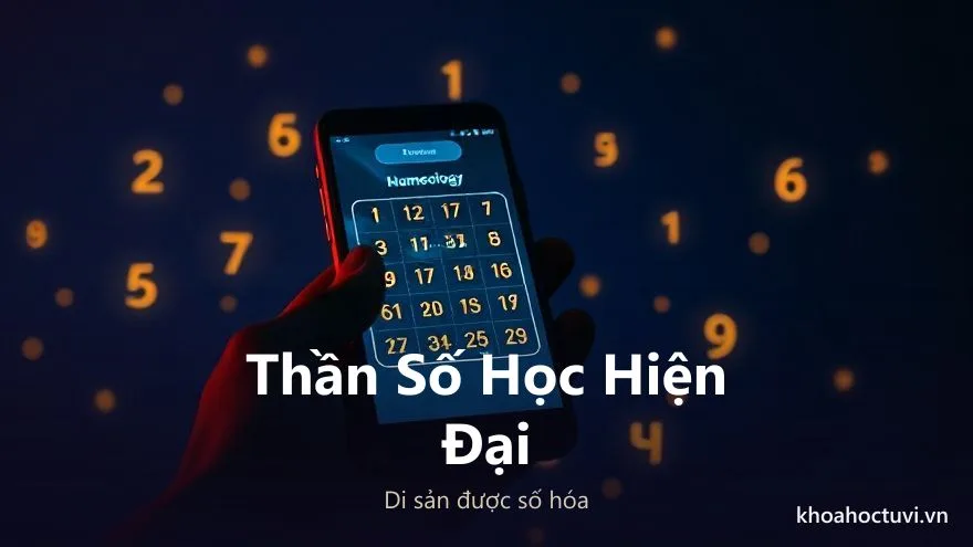 Tranh khái niệm thần số học thời hiện đại được số hóa và phổ biến qua công cụ trực tuyến