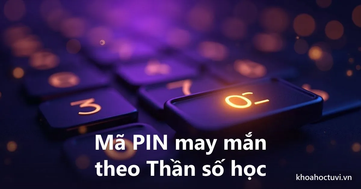Mã PIN may mắn theo Thần số học: chọn số vừa hợp vừa an toàn