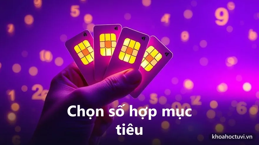 Người dùng so sánh nhiều SIM để chọn số điện thoại hợp mệnh và hợp mục tiêu theo thần số học