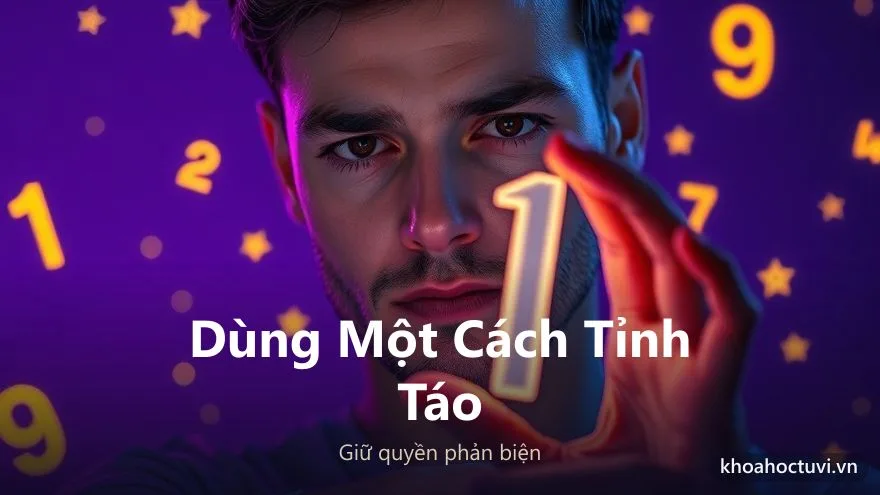 Tranh khái niệm dùng thần số học một cách tỉnh táo và cân bằng, giữ quyền phản biện